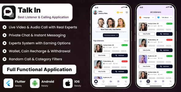 Talkin – Expert Audio  Video Calling App | Consultation, Astrology, Dating, Doctor, Lawyer, Advisor