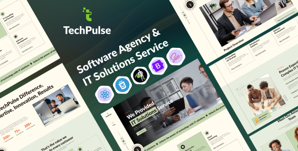 TechPulse – Software Agency IT Solutions Service React JS Template