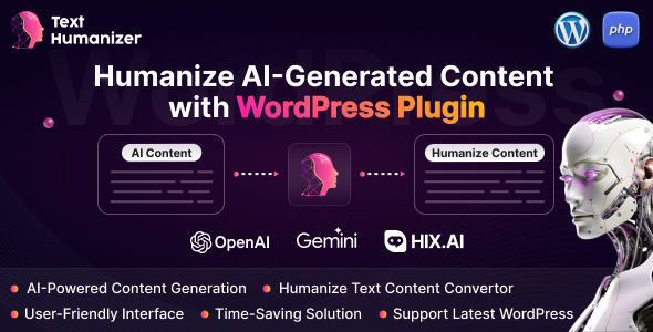 TextHumanizer – WordPress Plugin for Humanize AI-Generated Content