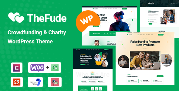 TheFude – Crowdfunding  Charity WordPress Theme