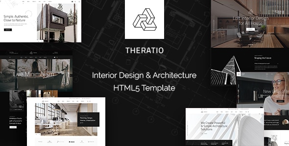 Theratio – Interior Design  Architecture HTML5 Template