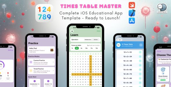 Times Table Master – iOS Educational App Template