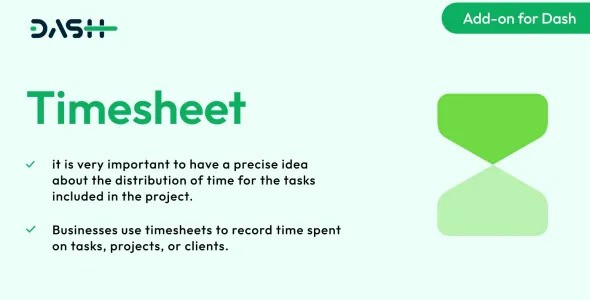 Timesheet – Dash SaaS Add-on