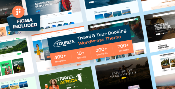 Touriza – Tour  Travel Booking WordPress Theme