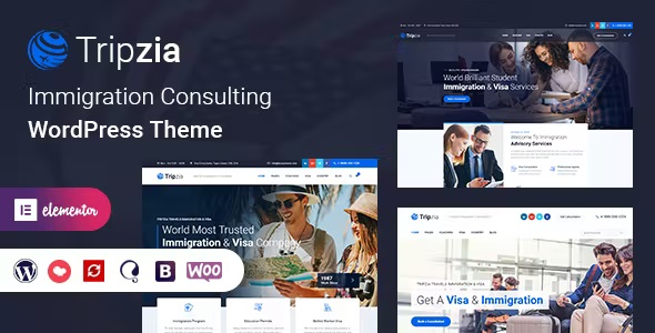 Tripzia – Immigration Consulting WordPress Theme