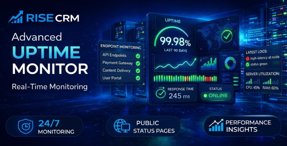Uptime Monitor for RISE CRM – Real-Time Website Tracking  Status Pages