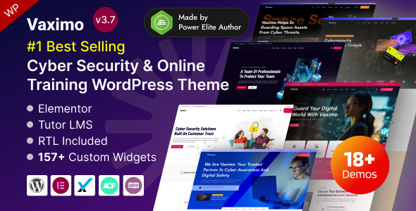 Vaximo – Cybersecurity Services  Web Security Training WordPress Theme