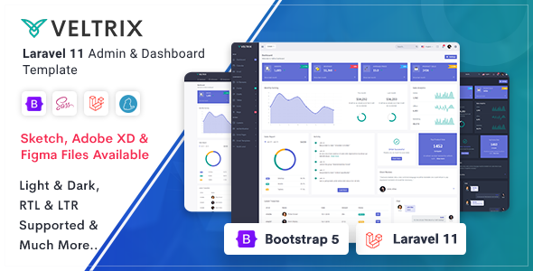 Veltrix – Laravel 11 Admin Dashboard Template