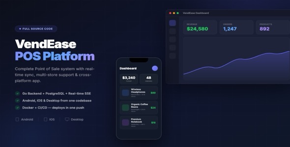 VendEase – Complete  modern POS solution