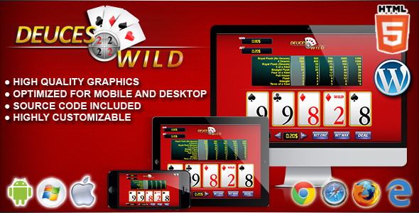 Video Poker Deuces Wild – HTML5 Casino Game