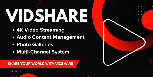 Vidshare – Watch Videos, Listen to Music, Explore Photos  Share Your Content