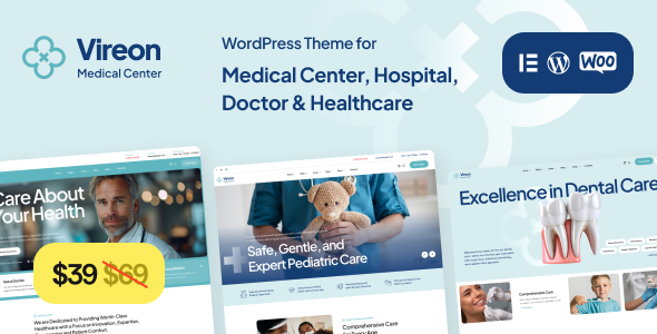 Vireon – Medical Center  Healthcare WordPress Theme