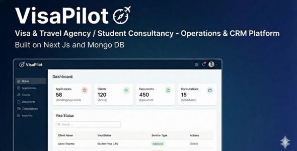 VisaPilot – Travel  Visa Agency Management