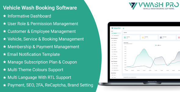 vWashPro SaaS – Vehicle Wash Booking software