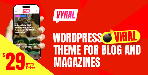 Vyral – WordPress Viral Theme for Blog and Magazines