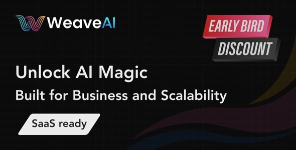 WeaveAI SAAS – AI Chat, Image, Video, Code / 65+ Models Available