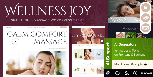 Wellness Joy – Spa Salon  Massage WordPress Theme