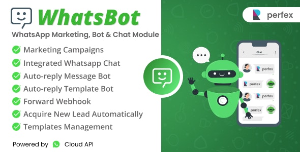 WhatsBot – WhatsApp Marketing, Bot  Chat Module for Perfex CRM