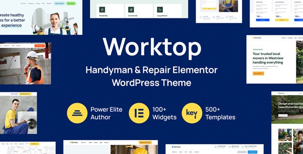Worktop – Handyman  Repair Elementor WordPress Theme