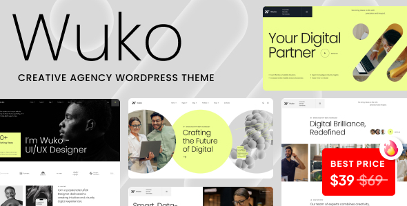 Wuko – Creative Agency WordPress Theme