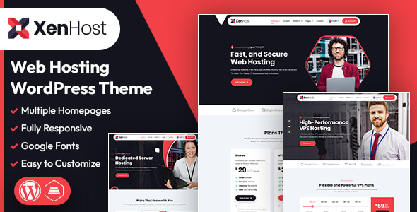 XenHost | Web Hosting WordPress  WHMCS Theme