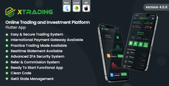 XTrading – Online Trading and Investment Platform Flutter App