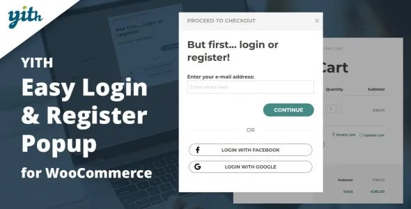 YITH Easy Login  Register Popup for WooCommerce