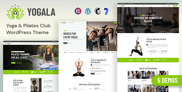 Yogala – Yoga  Pilates Club WordPress Theme