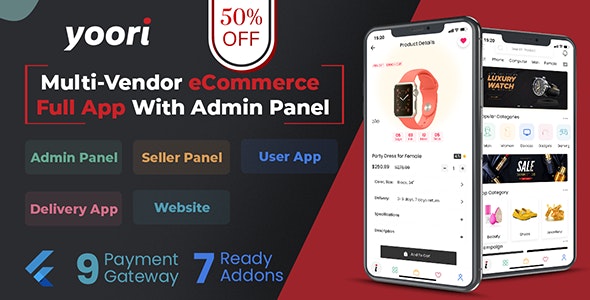 YOORI – Flutter Multi-Vendor eCommerce Customer App