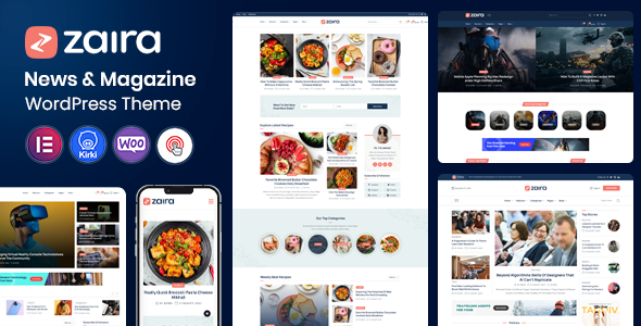 Zaira – Newspaper  Magazine WordPress Theme