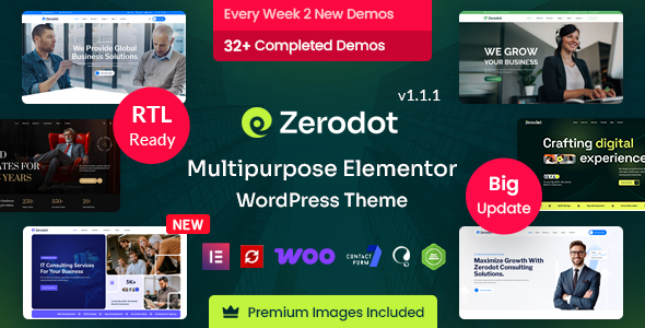 Zerodot – Business  Multipurpose Elementor WordPress Theme