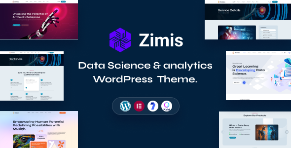 Zimis – Data Science  Analytics WordPress Theme