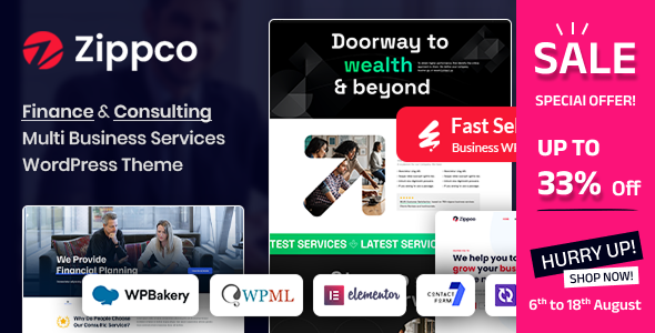 Zippco – Business and Finance Consulting WordPress Theme