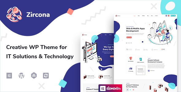 Zircona – IT Solutions  Technology WordPress Theme