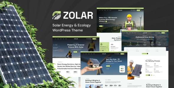 Zolar – Solar Energy WordPress Theme