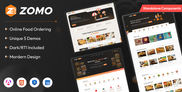 Zomo – Online Organic Food Delivery Angular Template