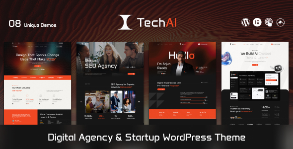 Tech Ai – Startup Agency Theme