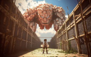Titan meet Minecraft wallpaper – animewallpaper