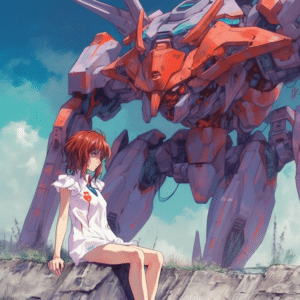 evangelion sitting girl wallpaper – animewallpaper