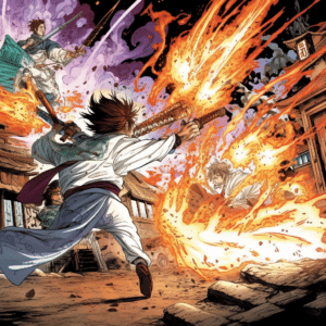 fantastical anime fight wallpaper – animewallpaper