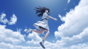 flying girl wallpaper – animewallpaper