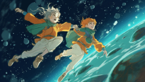 flying in space anime wallpaper – animewallpaper