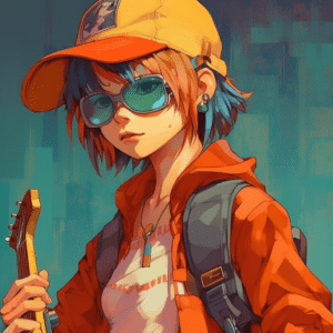 girlflcl in orange wallpaper – animewallpaper