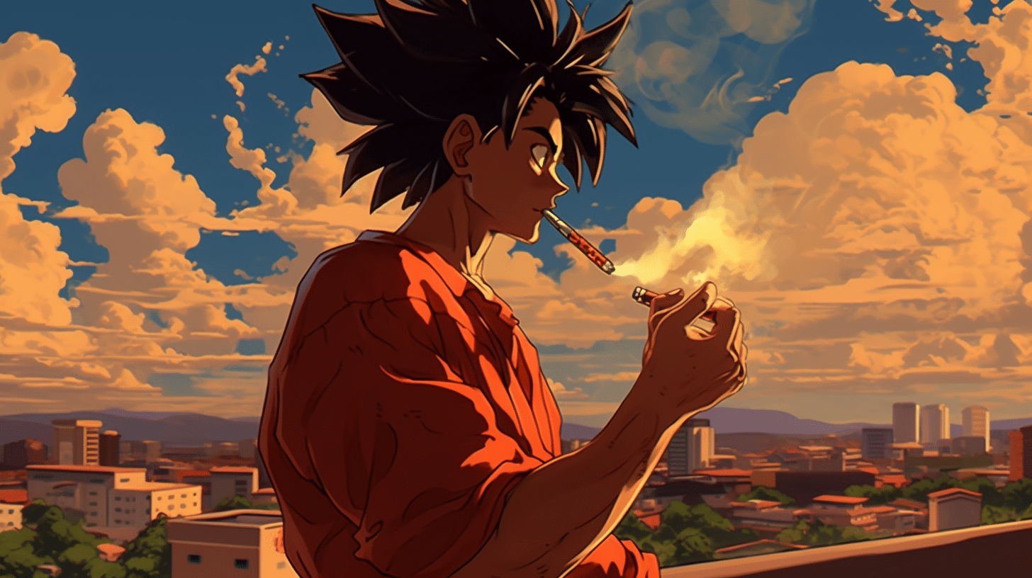 goku smoking wallpaper - animewallpaper | Anime Wallpapers