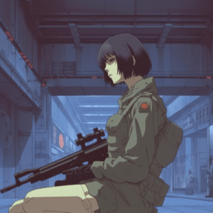 holding gun wallpaper – animewallpaper