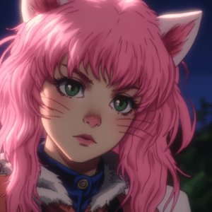 pink haired catgirl wallpaper – animewallpaper