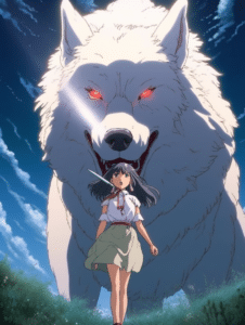 red eyes wolf n girl wallpaper – animewallpaper