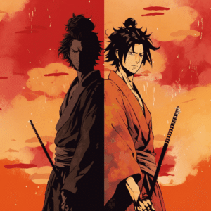 samurai back to back wallpaper – animewallpaper