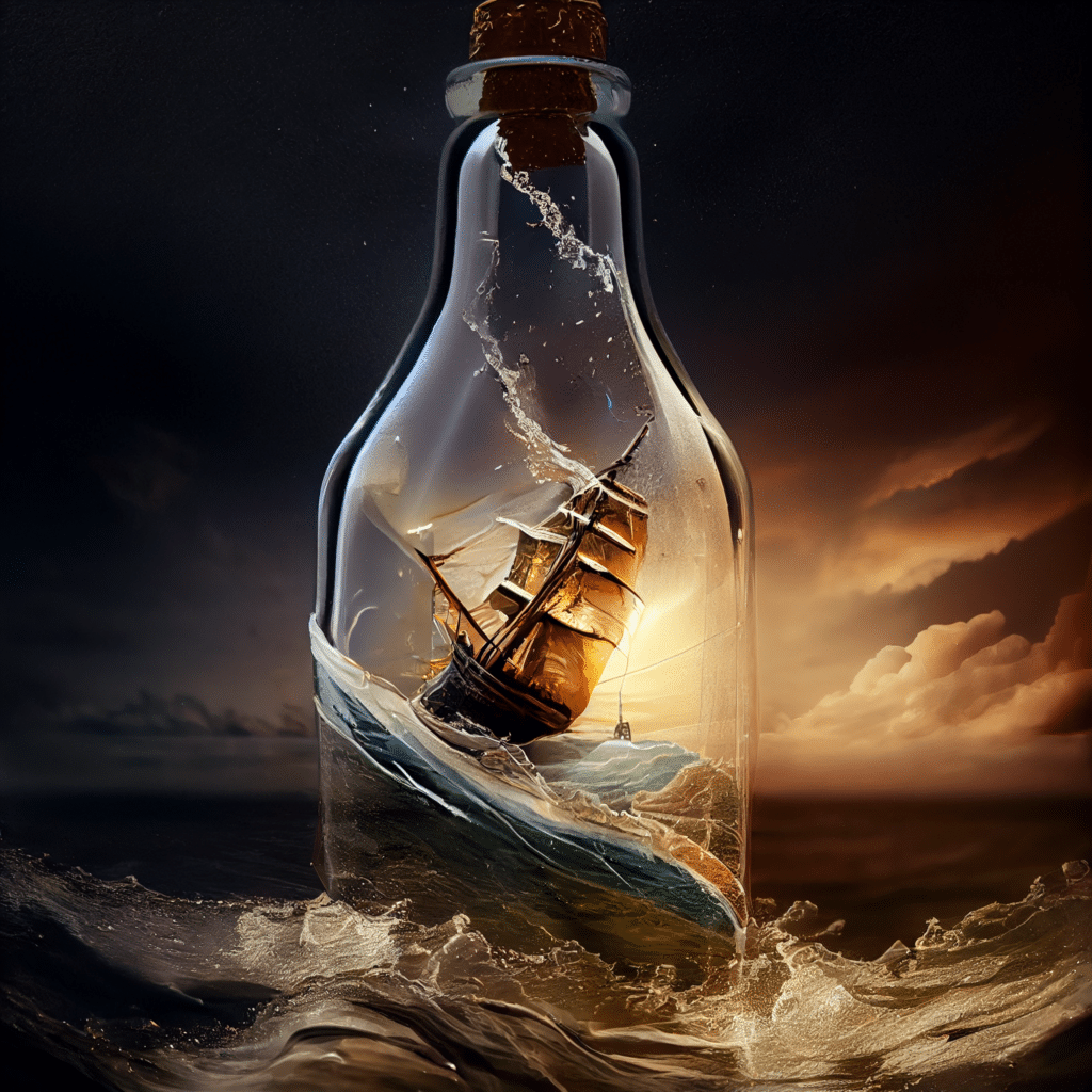 ship inside bottle wallpaper - animewallpaper | Anime Wallpapers