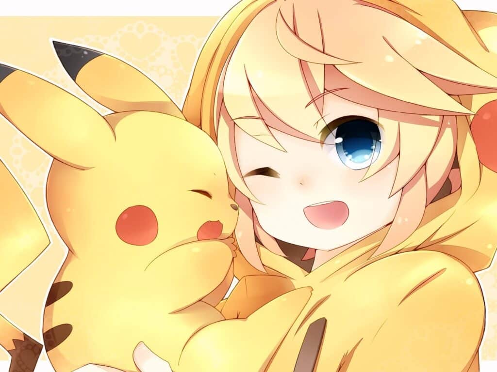 Kagamine Len & Pikachu27 wallpaper – AnimewallpapersGB